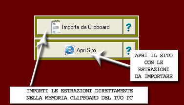 Potrai anche importare l'ultima estrazione nella memoria clipboard