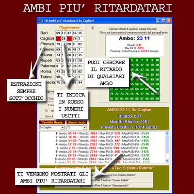 Magicalotto: Ambi pi� Ritardatari