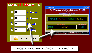 Puoi calcolare le vincite ottenute