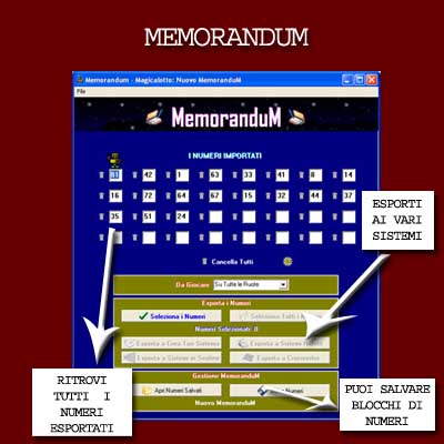 Magicalotto: MemoranduM