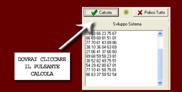 Clicchi il pulsante Calcola e il sistema viene sviluppato