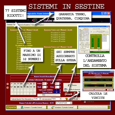 Magicalotto: 77 Sistemi Ridotti in Sestine